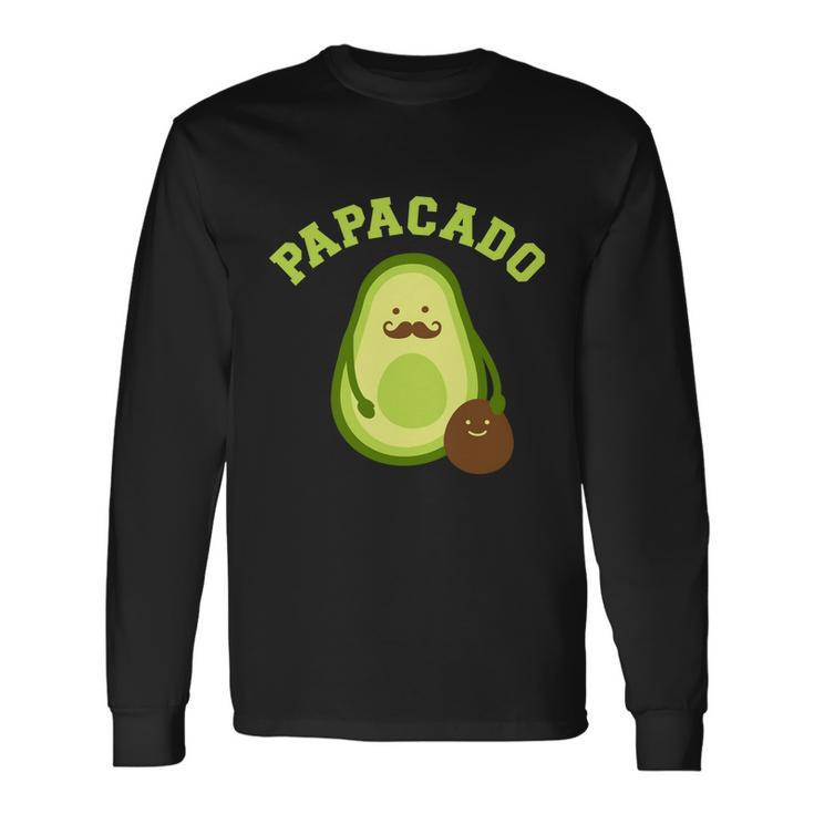 Papacado For New Dad Or Daddy Announcement Long Sleeve T-Shirt