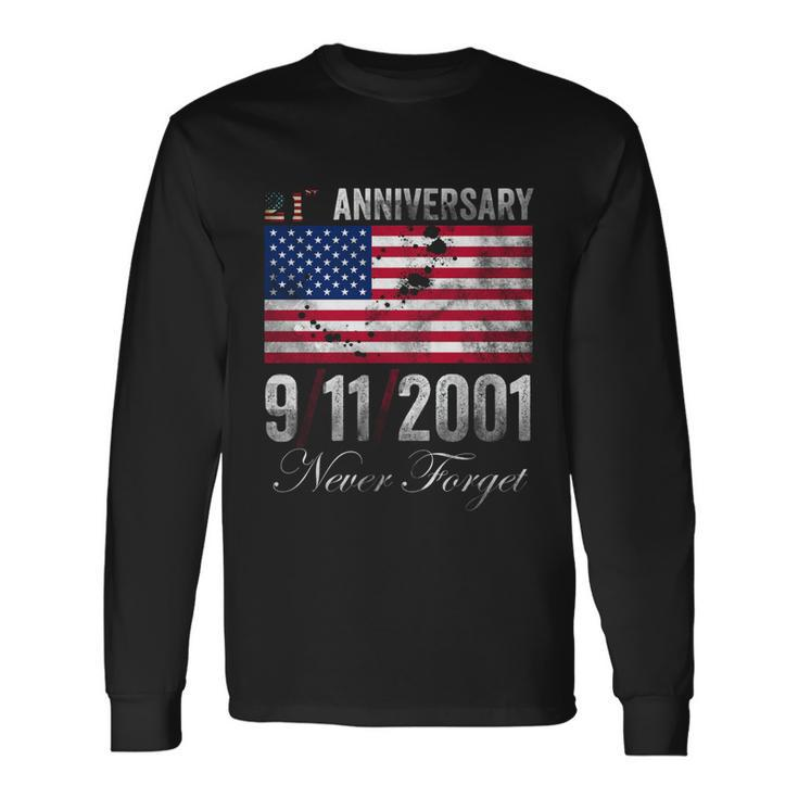 Patriot Day 911 We Will Never Forget Tshirtnever September 11Th Anniversary V3 Long Sleeve T-Shirt