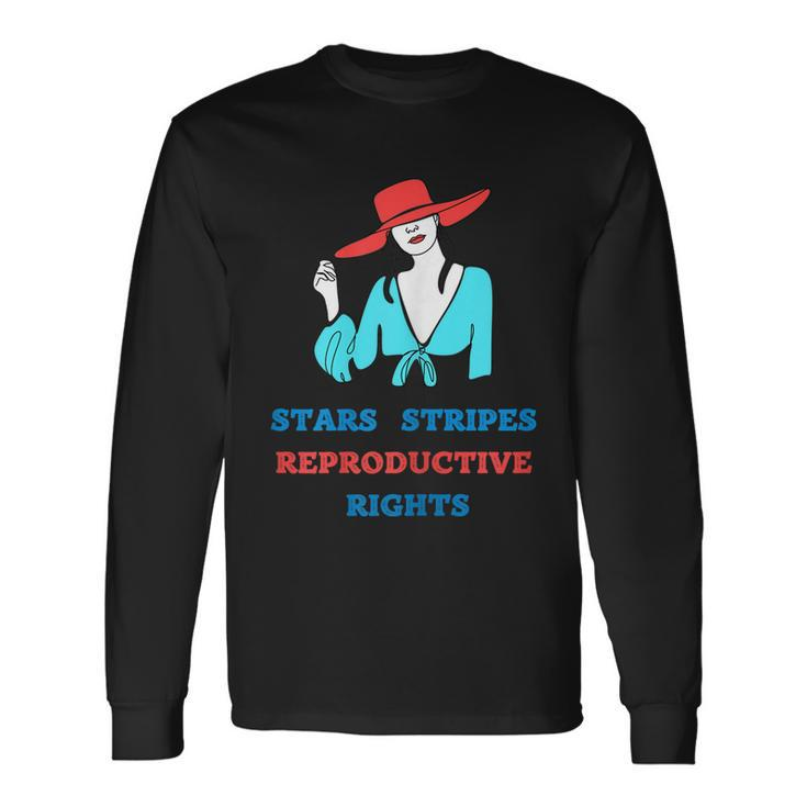 Patriotic 4Th Of July Shirt Stars Stripes Reproductive Right Long Sleeve T-Shirt Gifts ideas