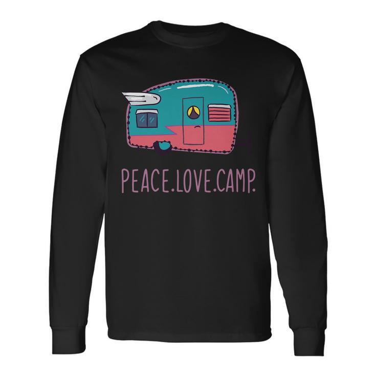 Peace Love Camp Tshirt Long Sleeve T-Shirt