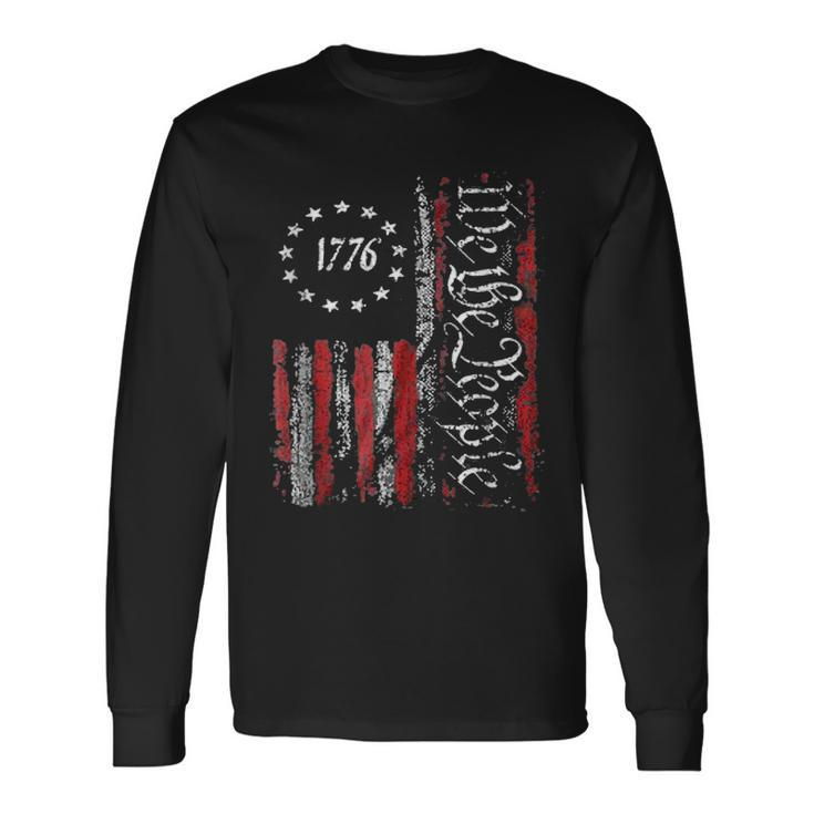 We The People American History 1776 Independence Day Vintage Long Sleeve T-Shirt