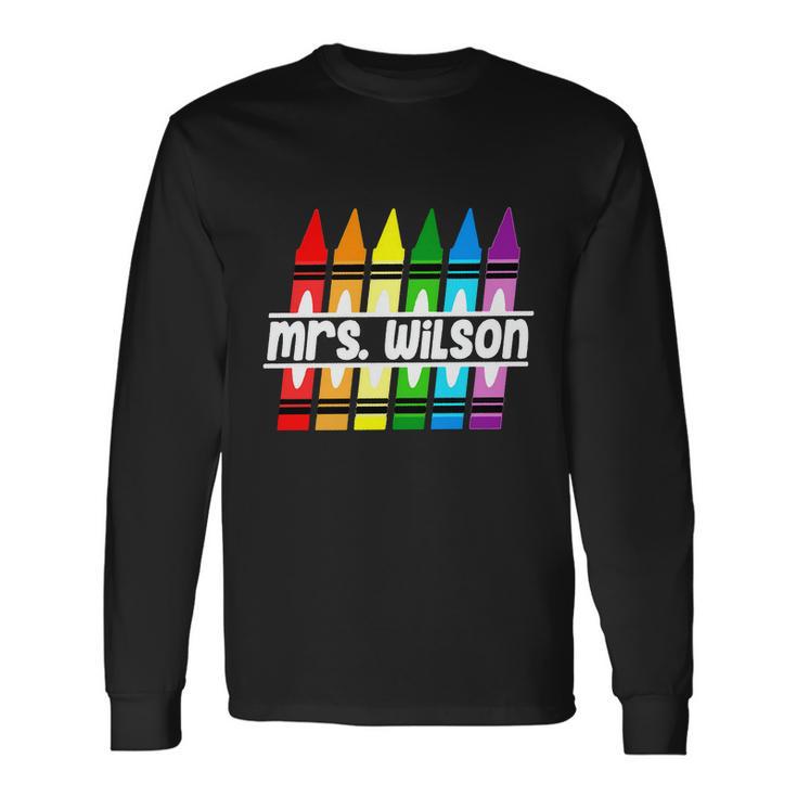 Personalized Name Black To School Teacher Long Sleeve T-Shirt