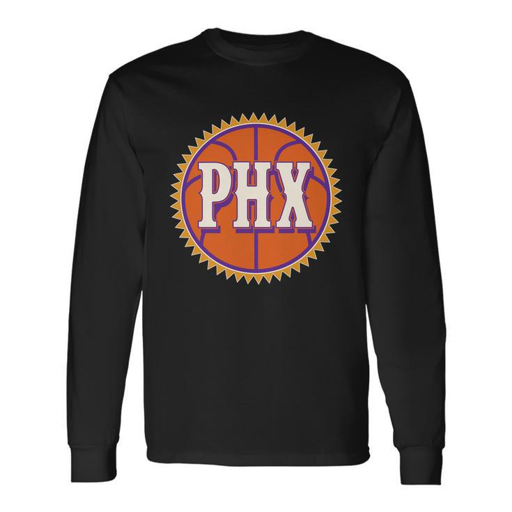 Phoenix Phx Basketball Sun Ball Long Sleeve T-Shirt