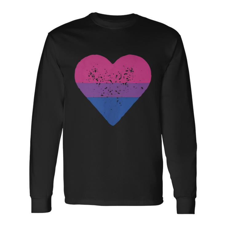 Pocket Lgbt Flag Gay Pride Rainbow Heart Lgbt Long Sleeve T-Shirt