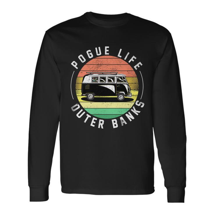 Pogue Life Retro Hippy Bus Tshirt Long Sleeve T-Shirt