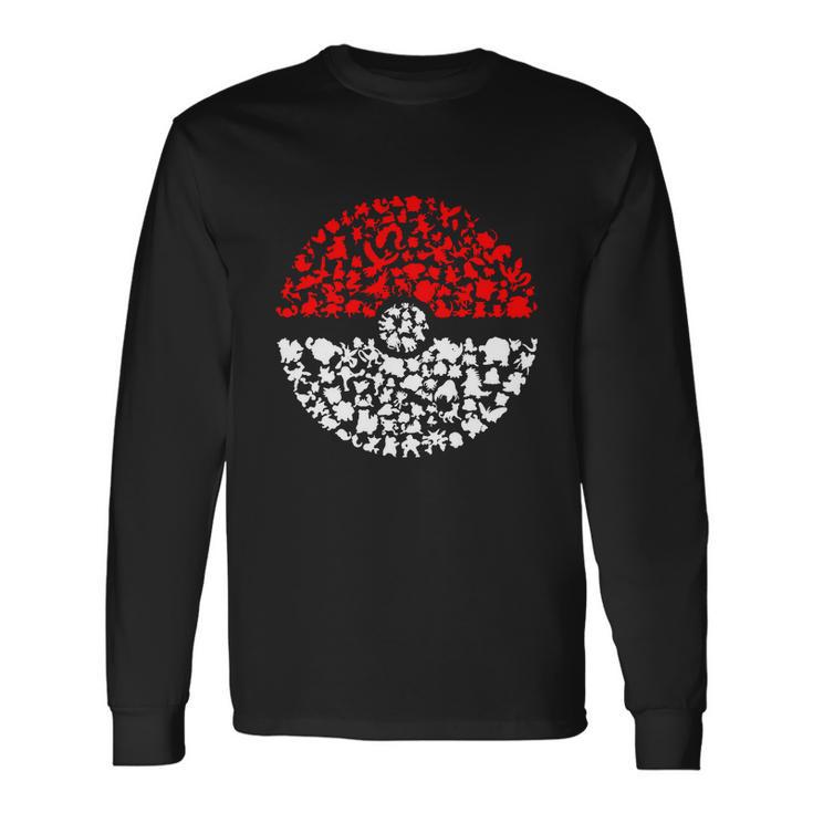 Pokeball Silhouette Tshirt Long Sleeve T-Shirt