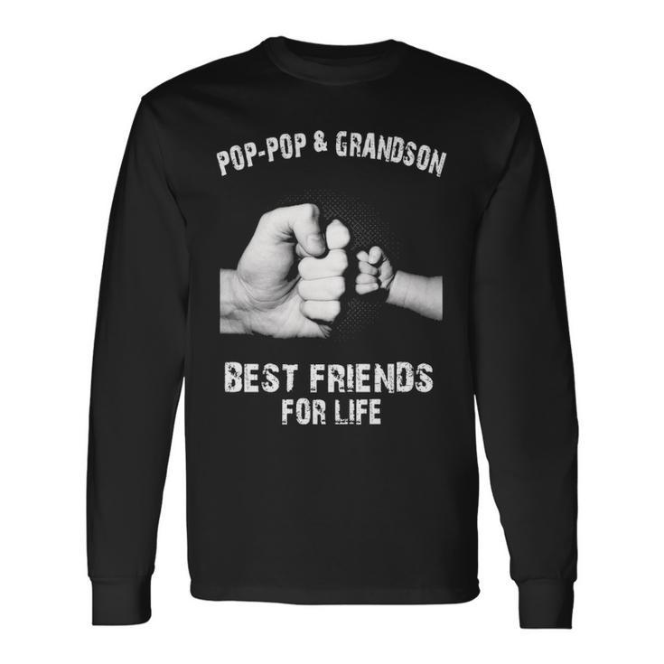 Pop-Pop & Grandson Best Friends Long Sleeve T-Shirt