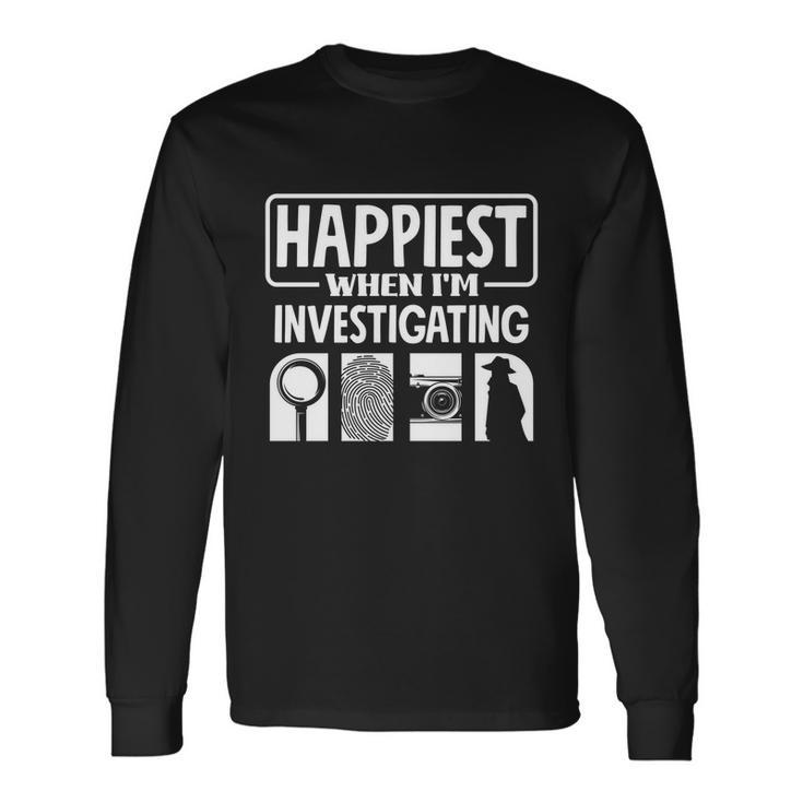 Private Detective Crime Investigator Investigating Cool Long Sleeve T-Shirt Gifts ideas
