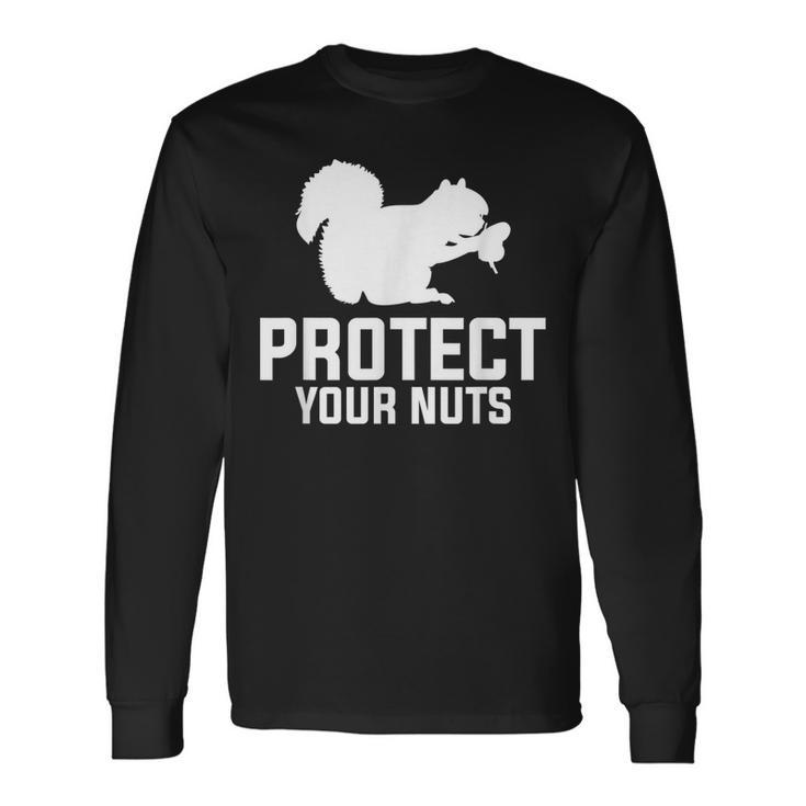 Protect Your Nuts For A Baseball Player V2 Long Sleeve T-Shirt