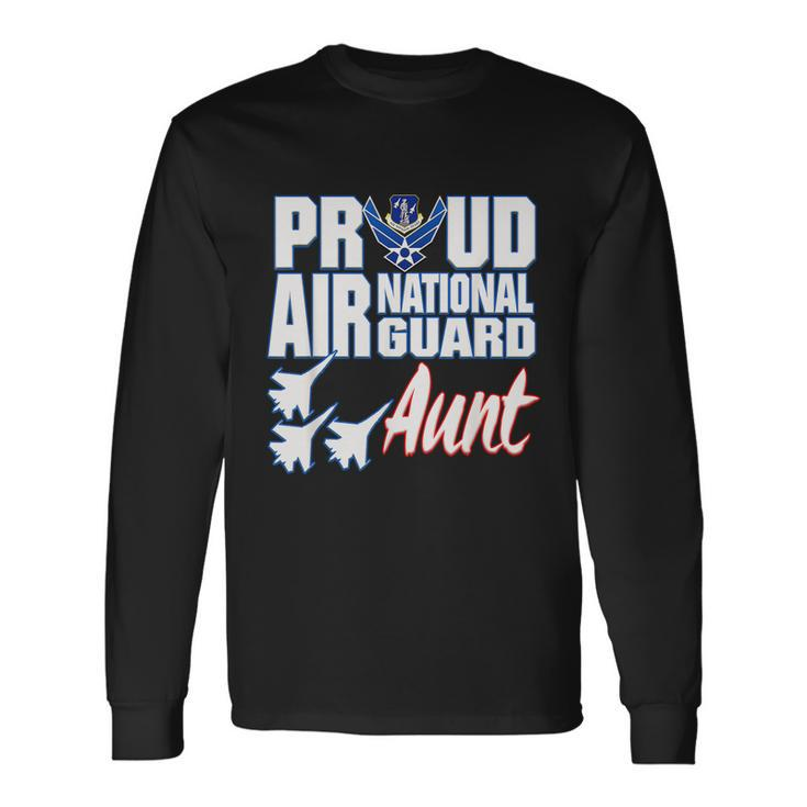 Proud Air National Guard Aunt Usa Military Women Long Sleeve T-Shirt