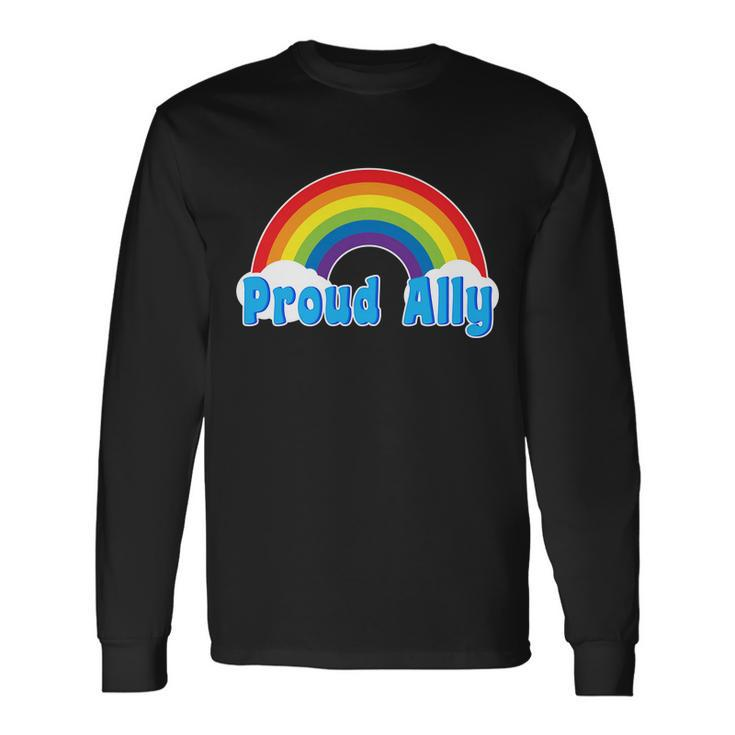 Proud Ally Lgbt Support Long Sleeve T-Shirt