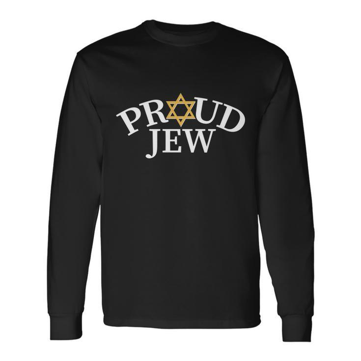 Proud Jew Jewish Star Logo Long Sleeve T-Shirt