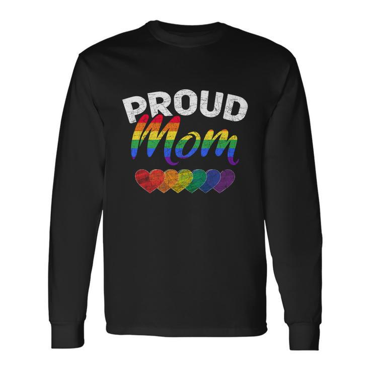 Proud Mom Lgbtq Gay Pride Queer Lgbt Long Sleeve T-Shirt