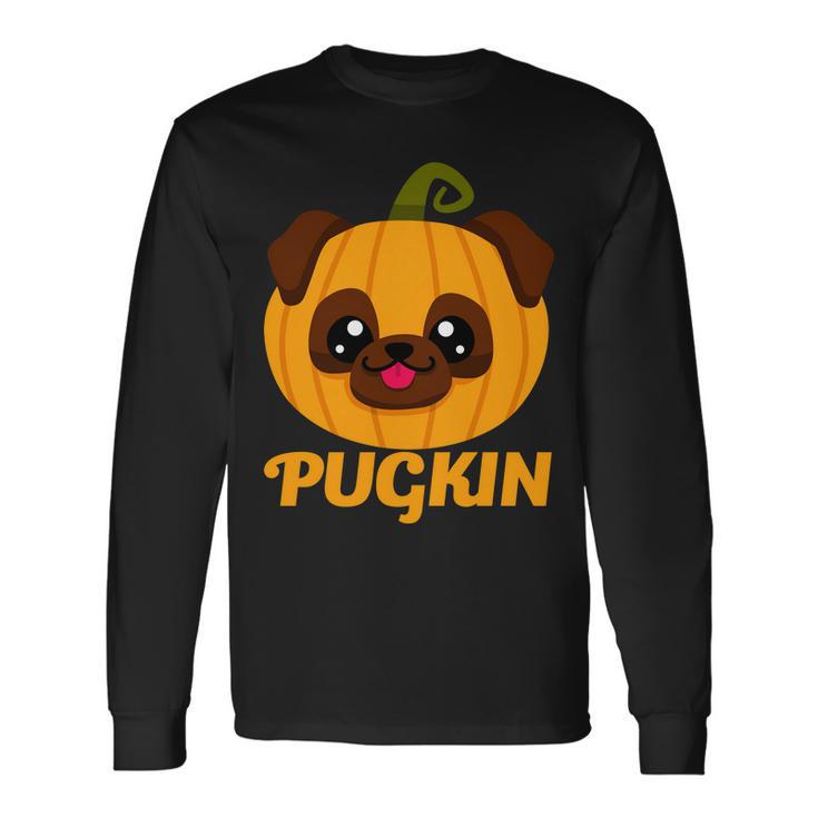 Pugkin Pumpkin Pug Long Sleeve T-Shirt