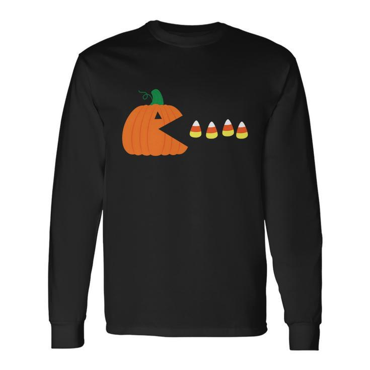 Pumpkin Candy Halloween Quote Long Sleeve T-Shirt Gifts ideas
