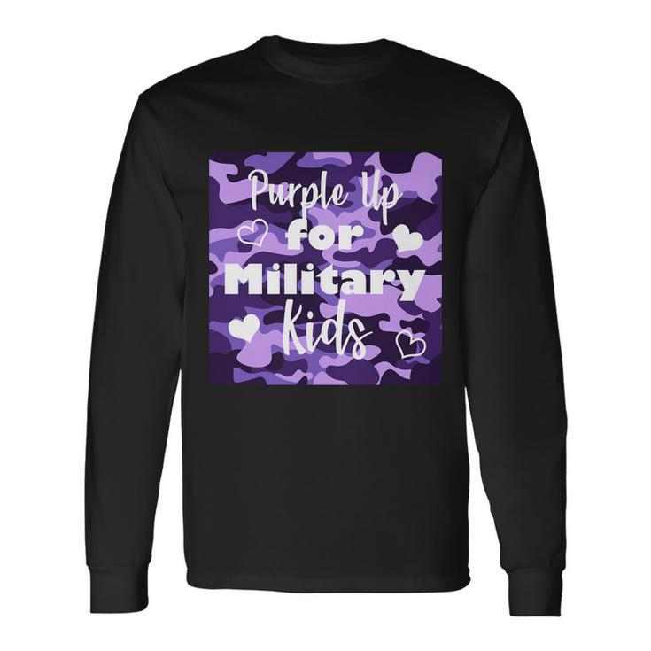 Purple Up For Military Awareness Long Sleeve T-Shirt