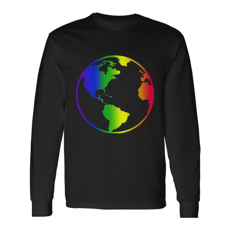 Rainbow Earth Rainbow Mother Earth Long Sleeve T-Shirt