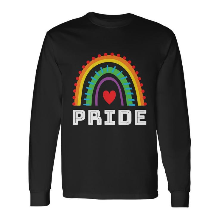 Rainbow Lgbtq Heart Pride Month Lbgt Long Sleeve T-Shirt