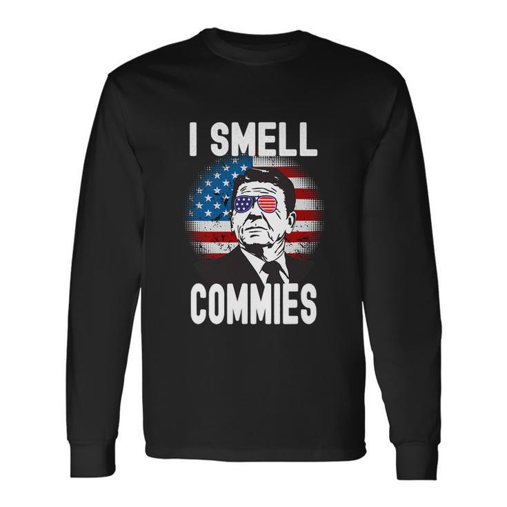 Reagan Political Humor I Smell Commies Reaganomics Long Sleeve T-Shirt