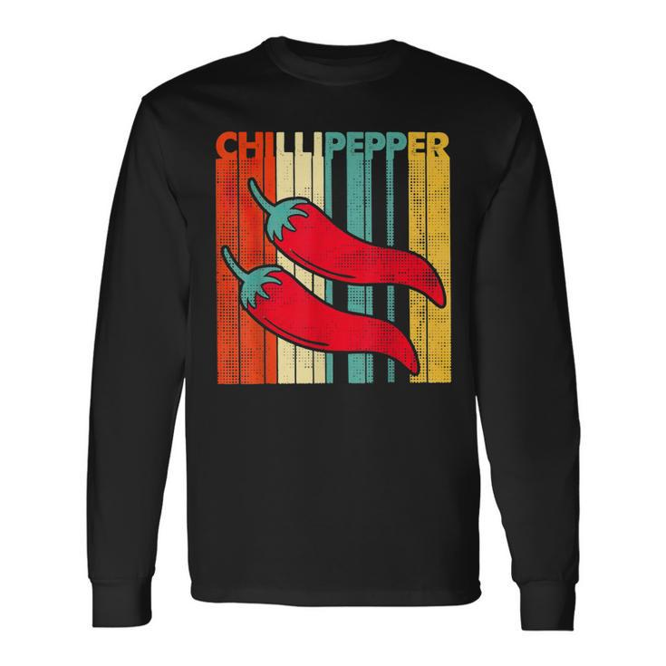 Red Chili-Peppers Red Hot Vintage Chili-Peppers Long Sleeve T-Shirt