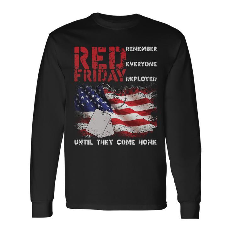 Red Friday Remember Until They Come Home Long Sleeve T-Shirt