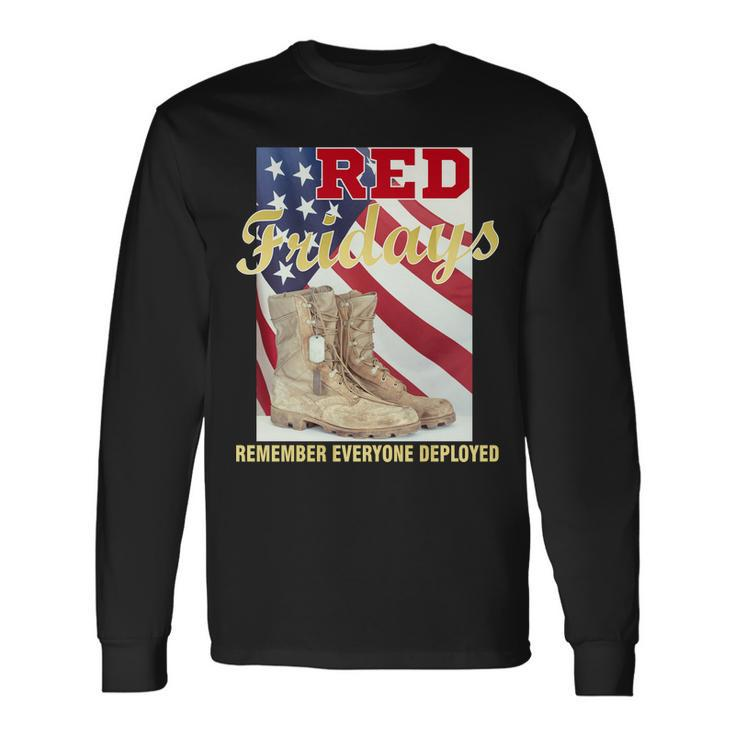 Red Fridays Remember Everyone Deployed Tshirt Long Sleeve T-Shirt