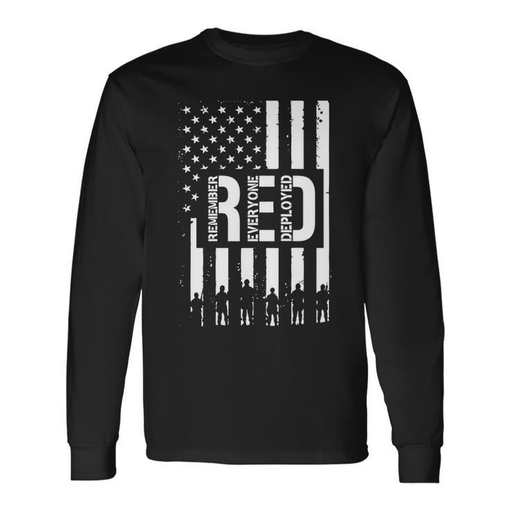 RED Remember Everyone Deployed Red Friday Flag Long Sleeve T-Shirt