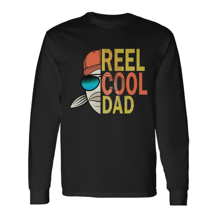 Reel Cool Fishing Dad Tshirt Long Sleeve T-Shirt