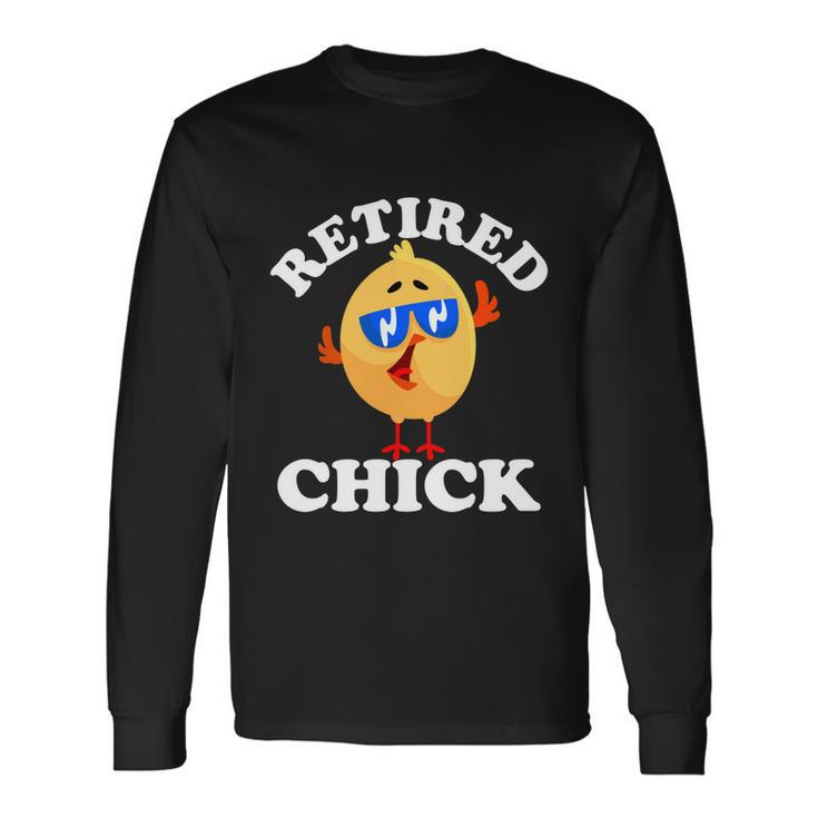Retired Chick Nurse Chicken Retirement 2021 Colleague Long Sleeve T-Shirt