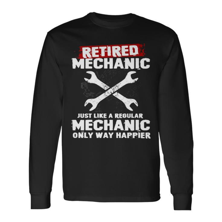 Retired Mechanic V2 Long Sleeve T-Shirt