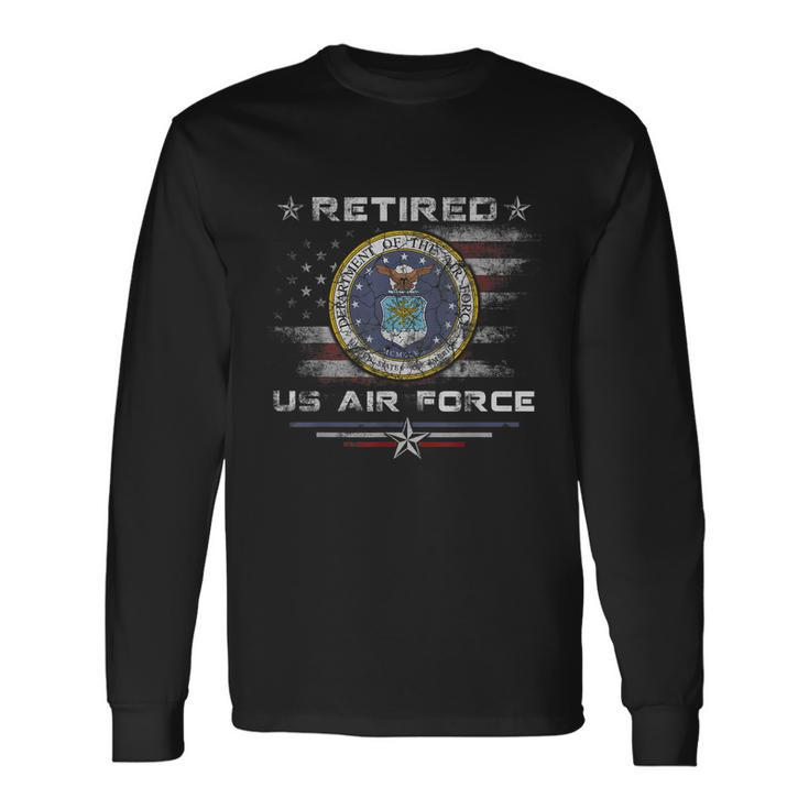 Retired Us Air Force Veteran Great Thanksgiving Long Sleeve T-Shirt