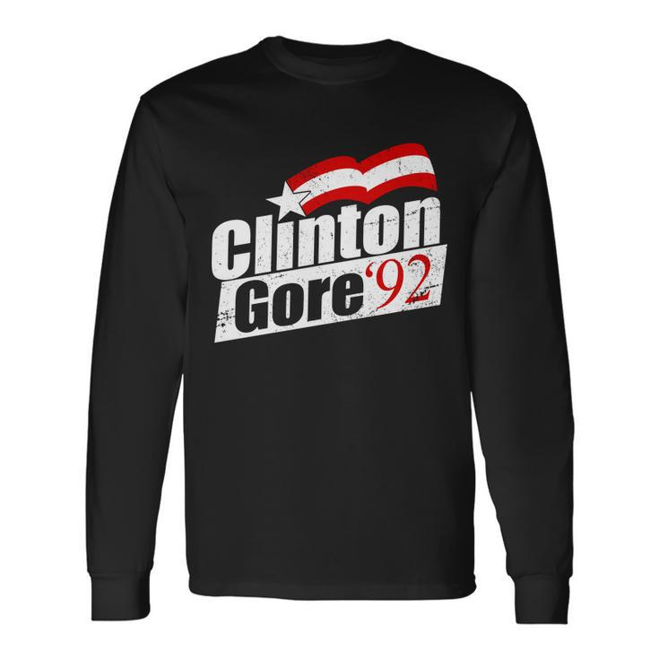 Retro Clinton Gore 1992 Election Long Sleeve T-Shirt