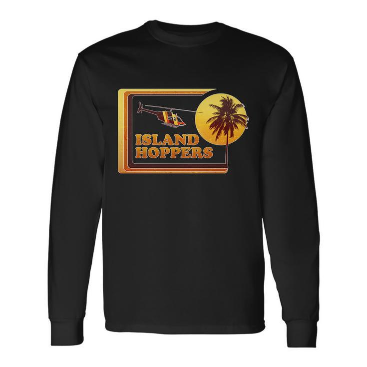 Retro Island Hoppers Tshirt Long Sleeve T-Shirt
