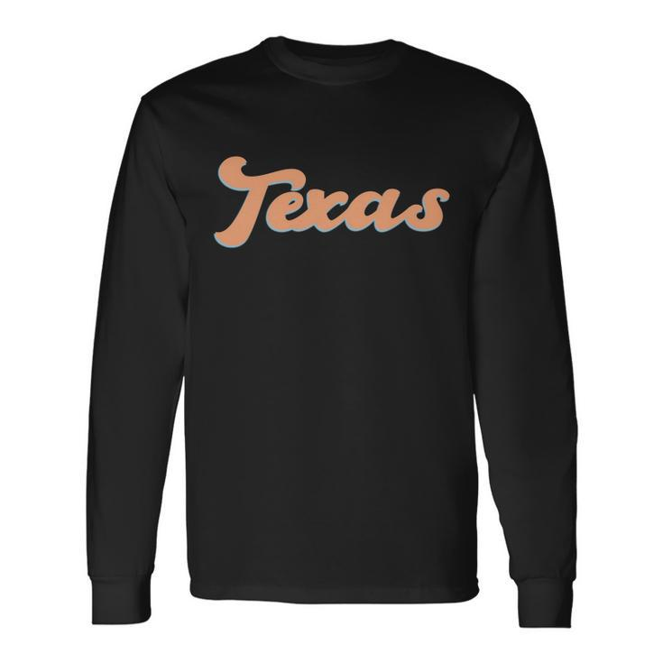 Retro Texas Logo Long Sleeve T-Shirt Gifts ideas