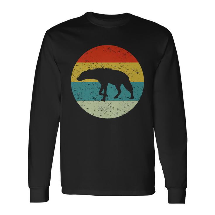 Retro Vintage Hyena Long Sleeve T-Shirt