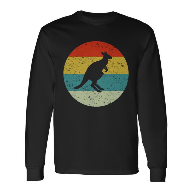 Retro Vintage Kangaroo Long Sleeve T-Shirt