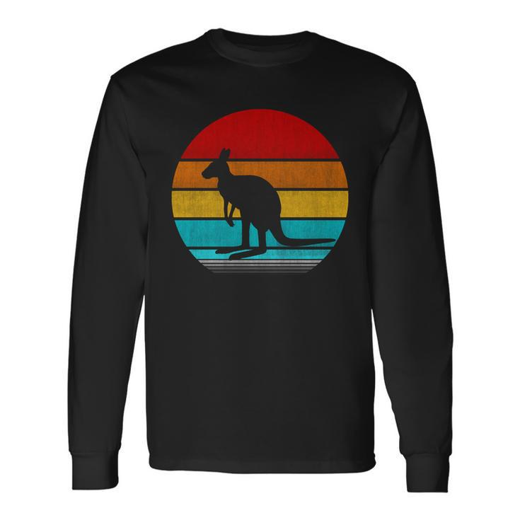 Retro Vintage Kangaroo V2 Long Sleeve T-Shirt Gifts ideas