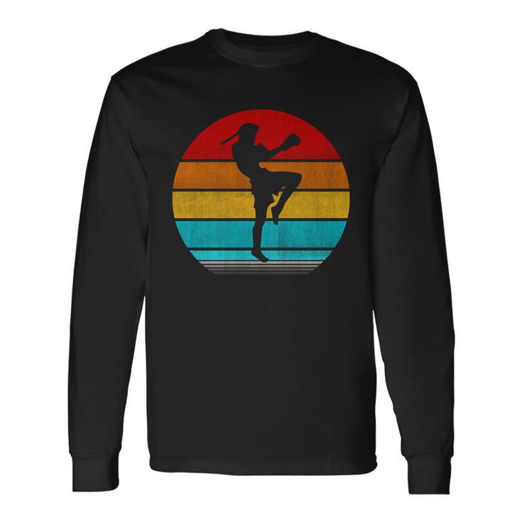 Retro Vintage Muay Thai Long Sleeve T-Shirt