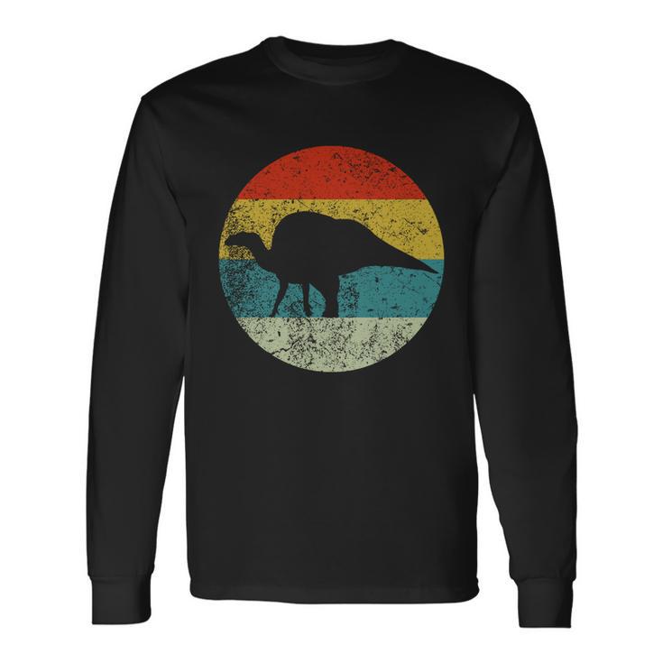 Retro Vintage Ouranosaurus Long Sleeve T-Shirt