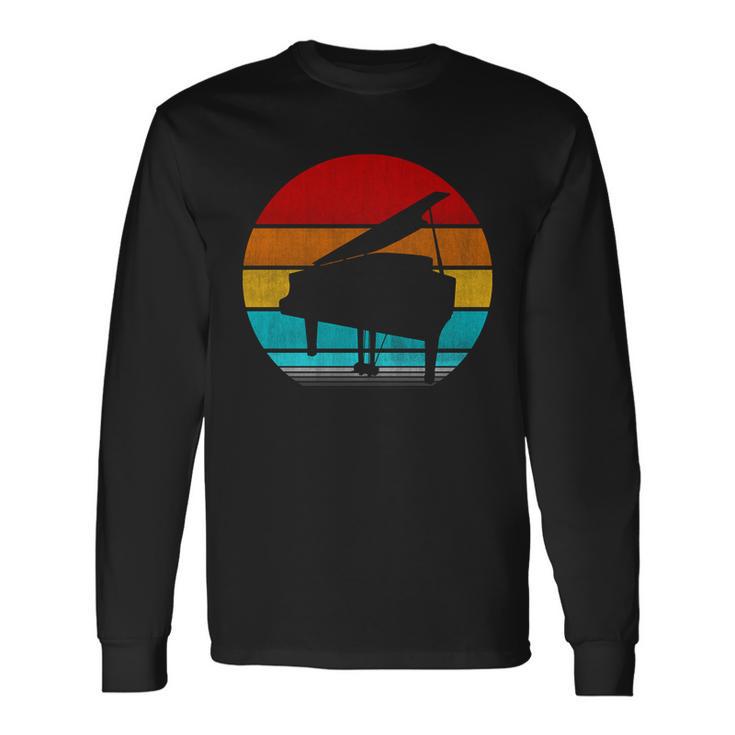 Retro Vintage Piano V2 Long Sleeve T-Shirt