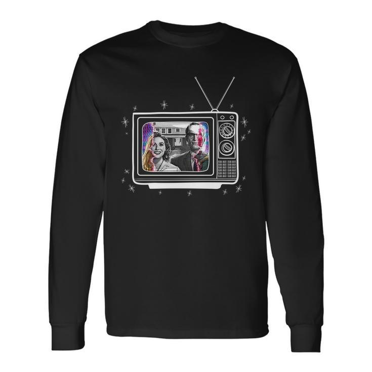 Retro Vintage Tv Show Screen Long Sleeve T-Shirt