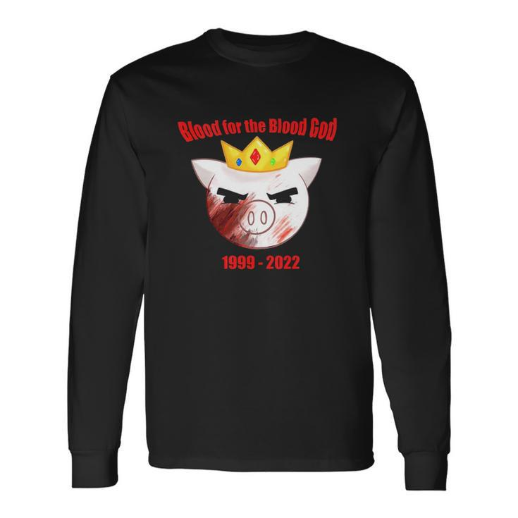 Rip Technoblade Blood For The Blood God Alexander Technoblade 1999-2022 Long Sleeve T-Shirt Gifts ideas