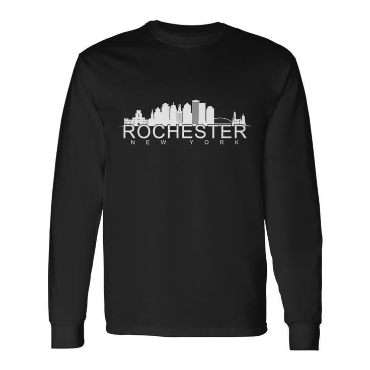Rochester New York Skyline Long Sleeve T-Shirt