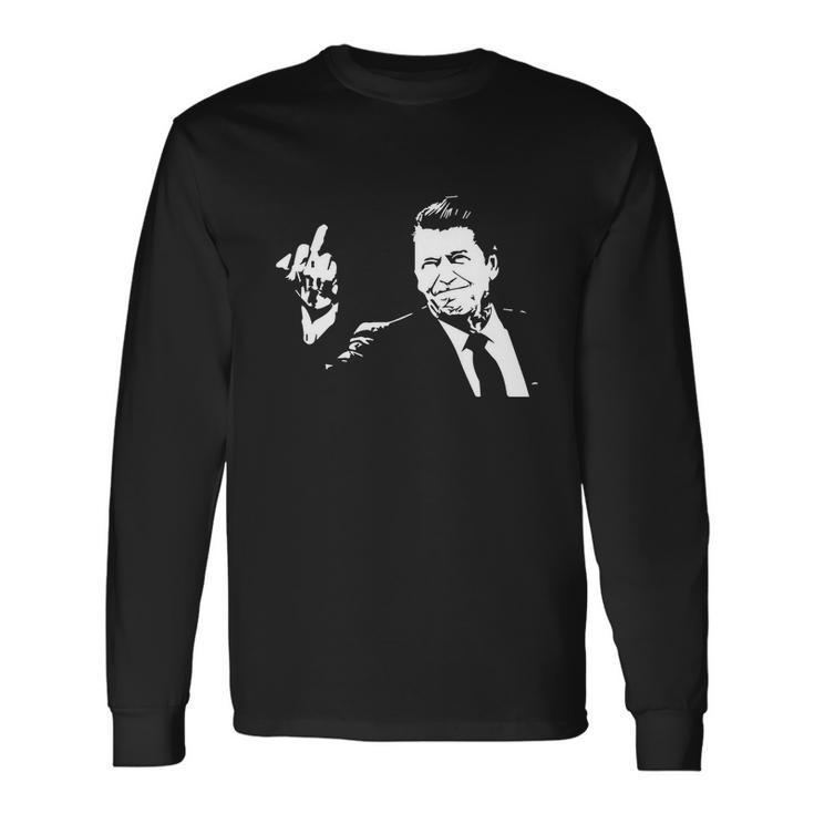 Ronald Reagan Flipping Tshirt Long Sleeve T-Shirt Gifts ideas