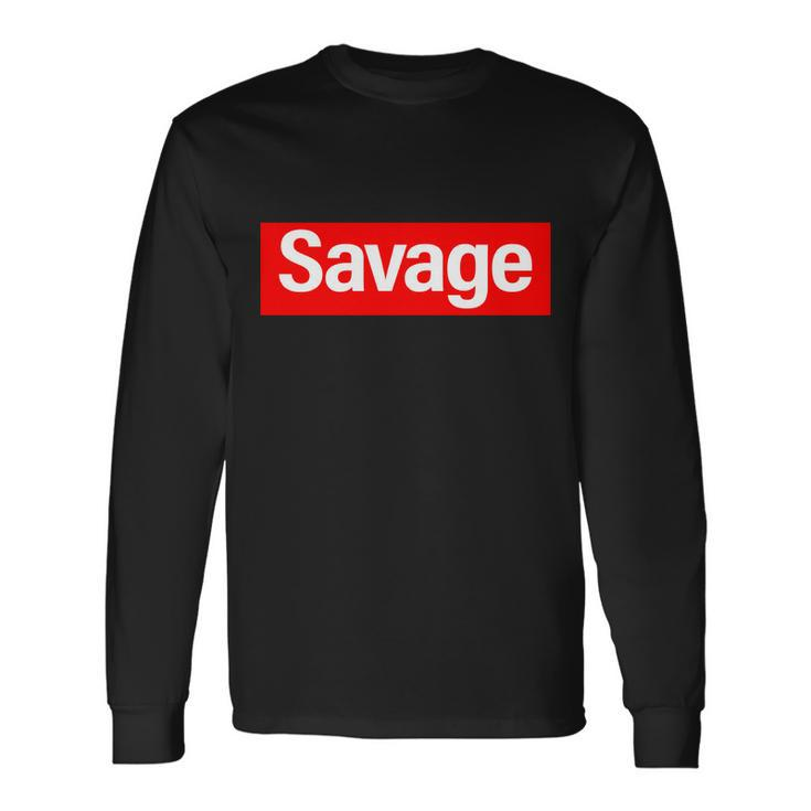 Savage Logo Tshirt Long Sleeve T-Shirt