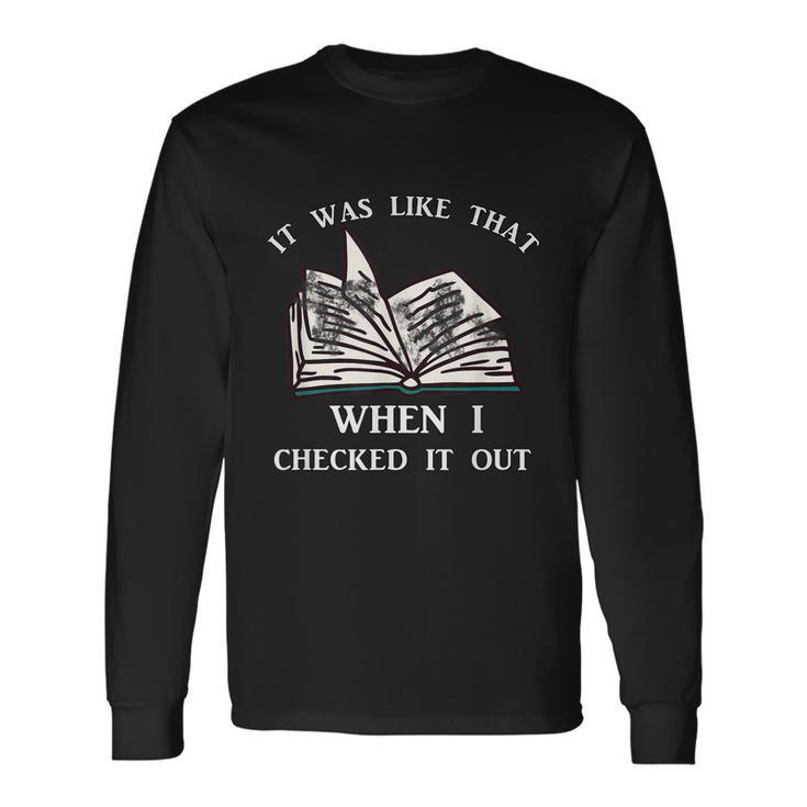 School Library For Librarian Tshirt Long Sleeve T-Shirt