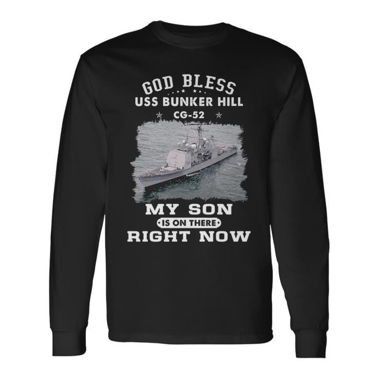 My Son Is On Uss Bunker Hill Cg Long Sleeve T-Shirt