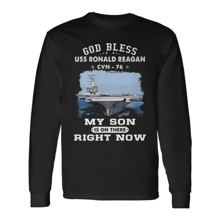 My Son Is On Uss Ronald Reagan Cvn Long Sleeve T-Shirt Gifts ideas