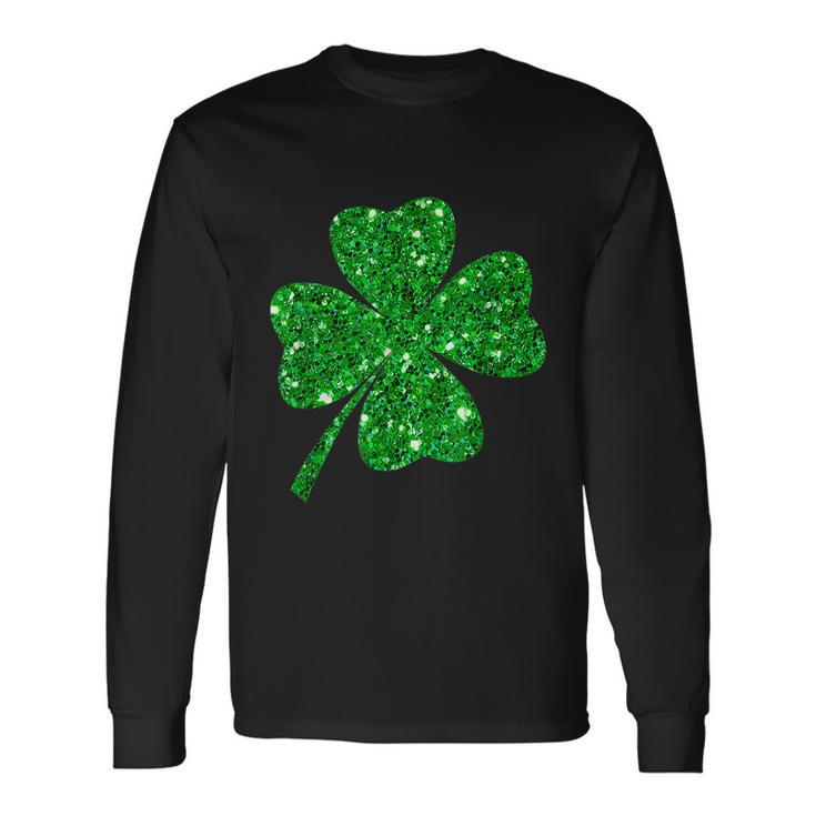 Sparkle Clover Irish Shirt For St Patricks & Pattys Day Long Sleeve T-Shirt