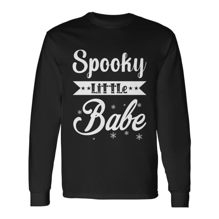 Spooky Babe Halloween Quote Long Sleeve T-Shirt